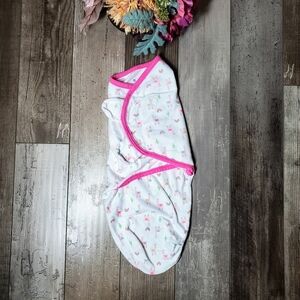 SwaddleMe Size SM/MED 7-14 lbs Llama Rainbow Sleep Sack 100% Cotton EUC